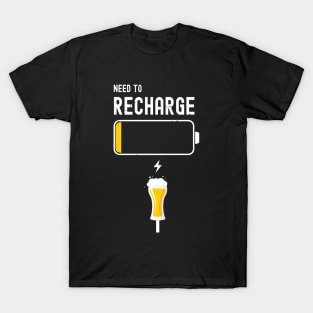 Need to Recharge Beer low Battery st. patrick's day 2021 T-Shirt